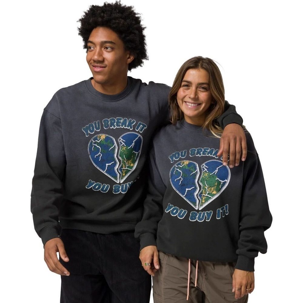 Parks Project You Break It Crew Fleece Lined Sweatshirt Unisex